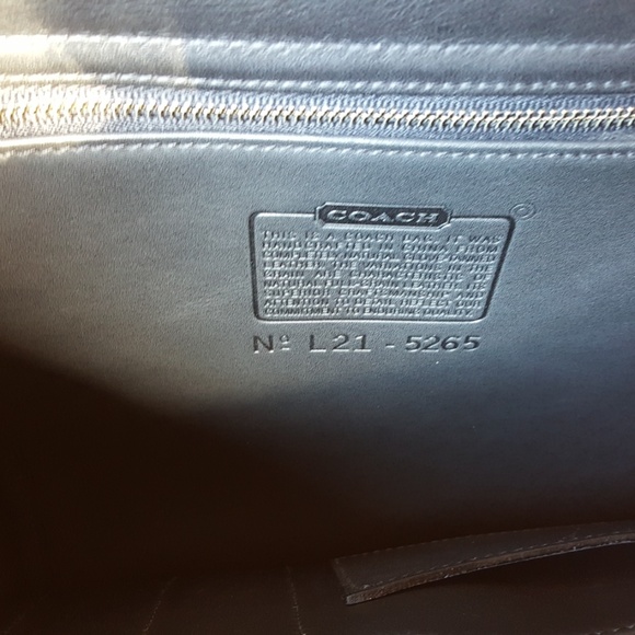 Coach Lexington Black Leather Briefcase Messenger Bag - Vintage 1996 - Picture 5 of 10